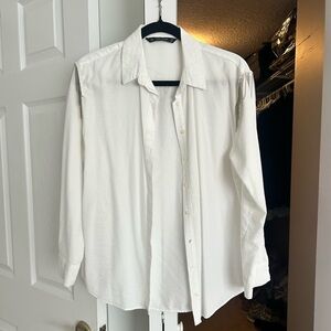 Zara White Men's Shirt